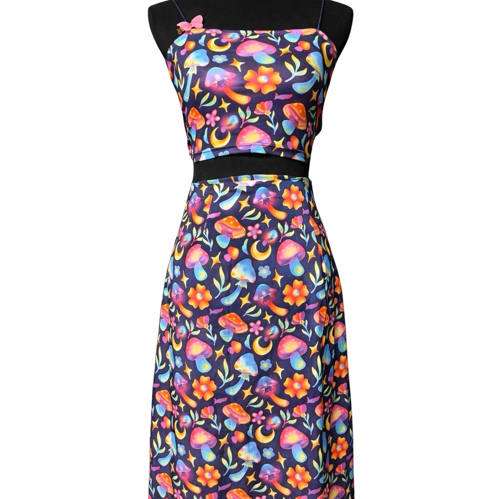 Colorful Mushroom & Celestial Two Piece Set